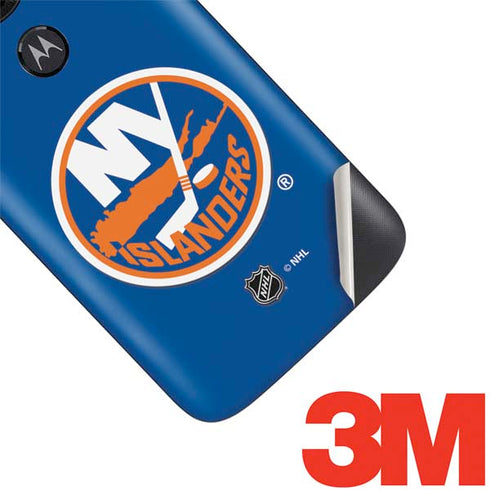 NHL New York Islanders Solid Background Moto E5 Play Skin